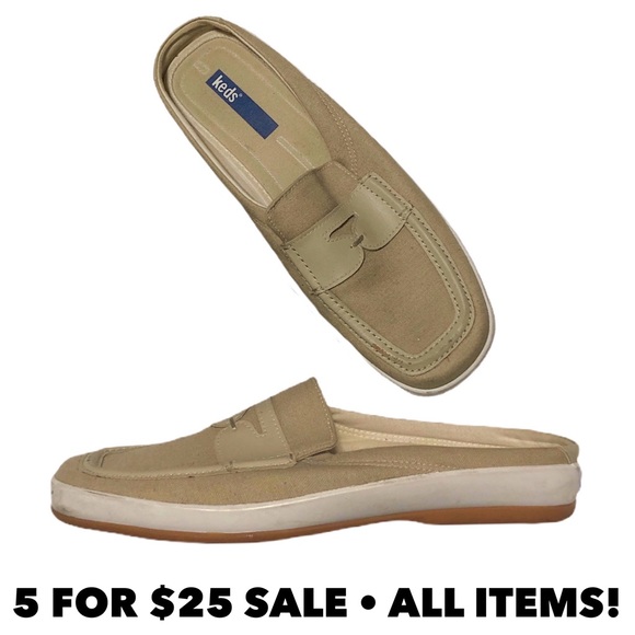 Keds Canvas Slip On Mules - Picture 1 of 12